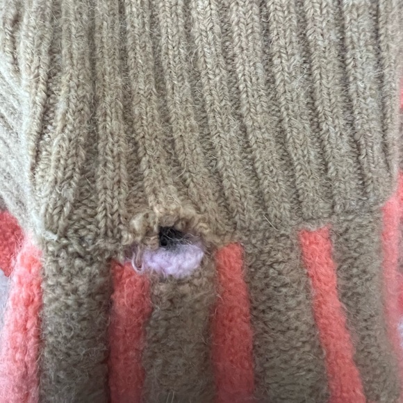 NWT J. Crew Supersoft Fair Isle Turtleneck Pink - Picture 5 of 7